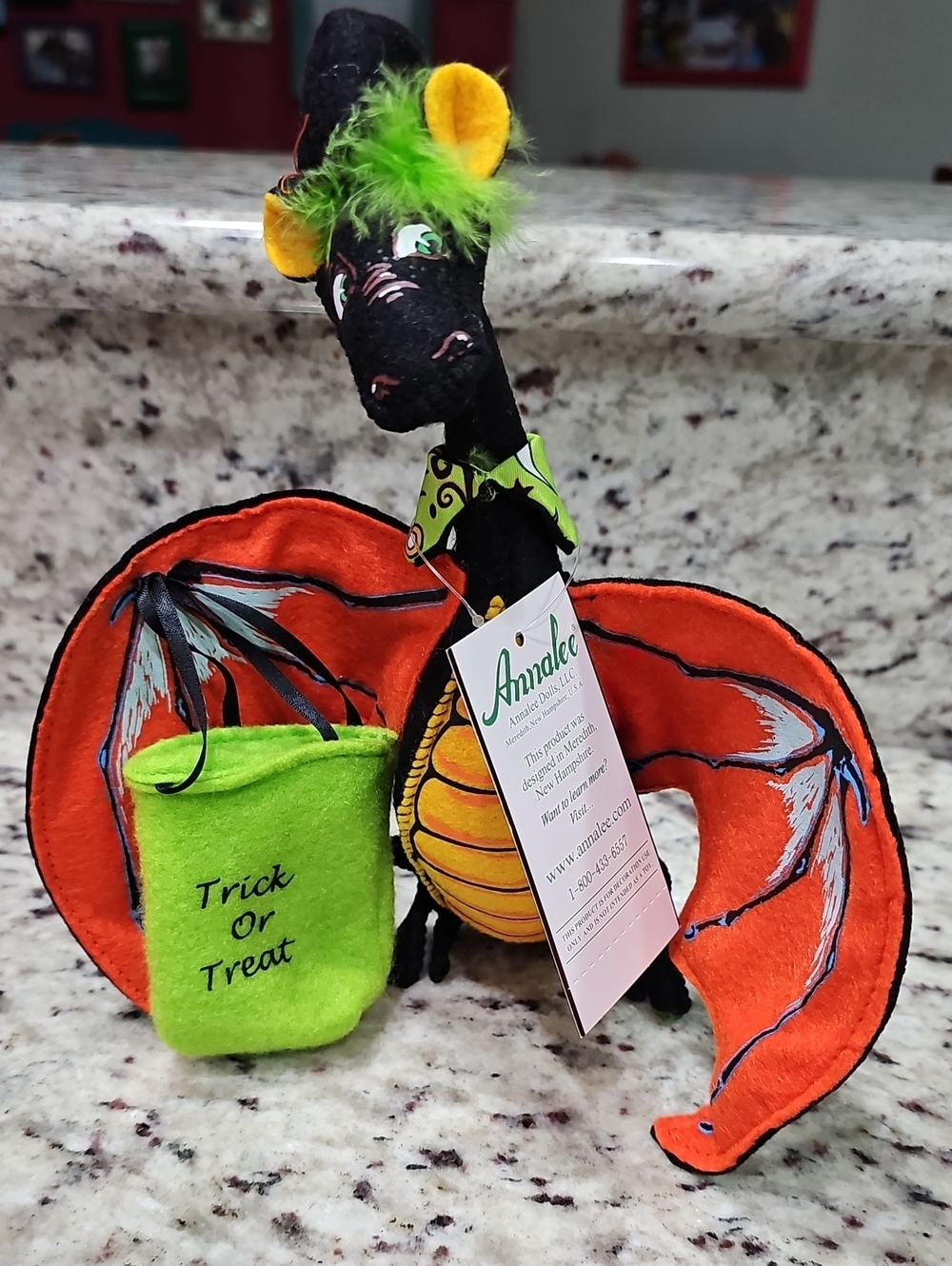 Annalee 8" Trick or Treat Halloween Dragon 2016